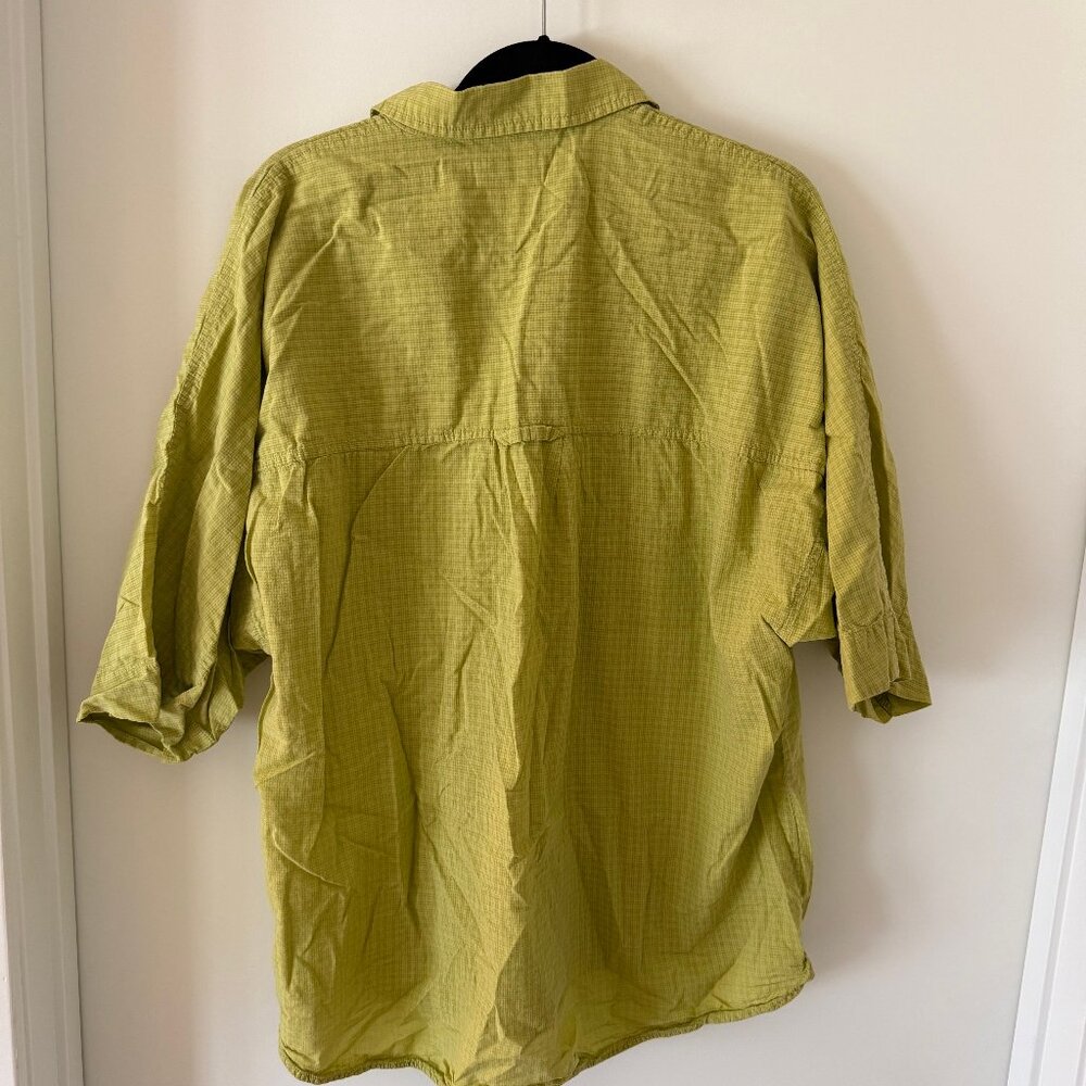 Everlane - The Cotton Tourist Shirt - Plaid Pickled Pepper (lime green) - M - Picture 4 of 4